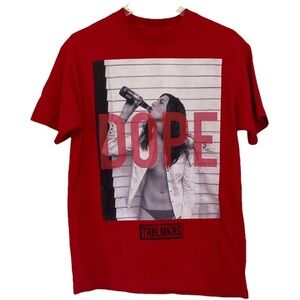 Dope Original Trouble Makers Red T-shirt with Flaw Size Medium.